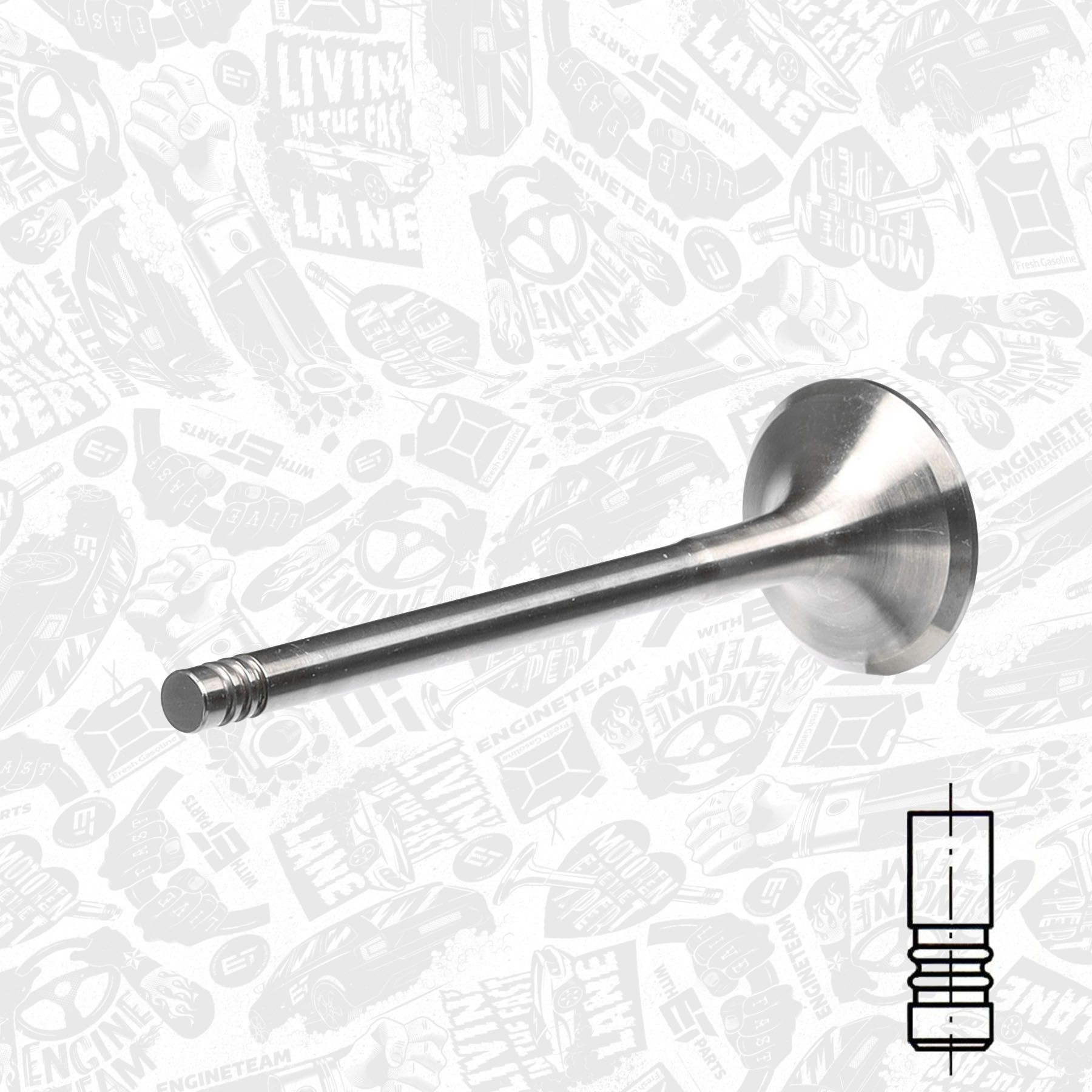 Вихлопний клапан ET Engineteam VE0016 ціна, від 7.09 USD